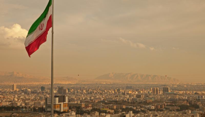 Iran flag city