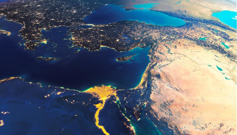 egypt nile from above