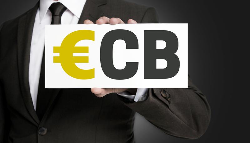 ECB sign businessman