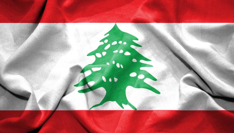 Lebanon flag rippling7